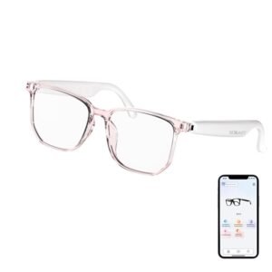 AI Bluetooth Translation Glasses Wireless Smart Glasses, Real-time Interpretation 110+Languages, OWS Open with Magnetic Charging Port, for Learning/Travelling/Driving/Business...