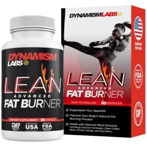 Dynamism Labs Lean Advanced Fat Burner | Garcinia Cambogia Extract, Green Tea Extract, Raspberry Ketone | Made in USA (60 Tablets)