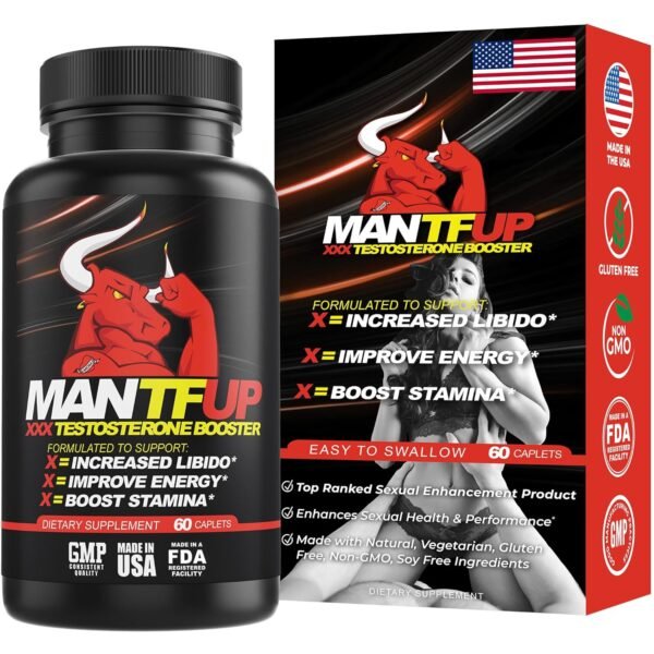 Vitality Enhancer for Men | Fast-Acting Testosterone Booster & Daily Supplement to Support Male Health & Libido | Potenciadores de Testosterona | Made in USA (1 Month Supply, 60...
